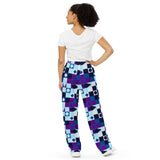 All-over print unisex wide-leg pants - Objet D'Art