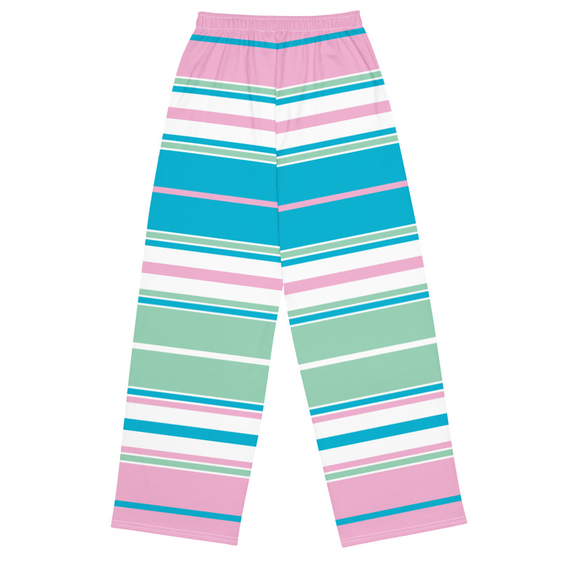 All-over print unisex wide-leg pants - Objet D'Art