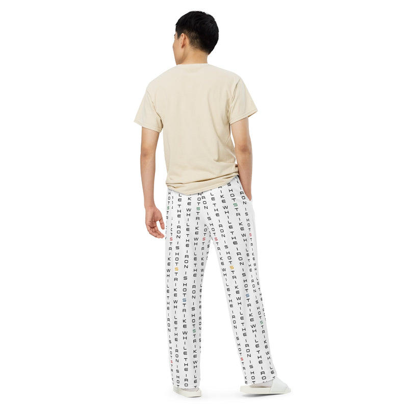 All-over print unisex wide-leg pants - Objet D'Art