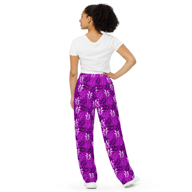 Amethyst Arbor unisex wide-leg pants - Objet D'Art