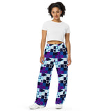 All-over print unisex wide-leg pants - Objet D'Art
