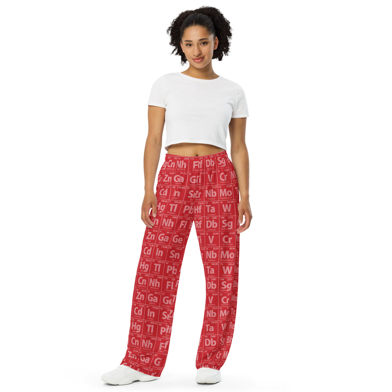 All-over print unisex wide-leg pants - Objet D'Art