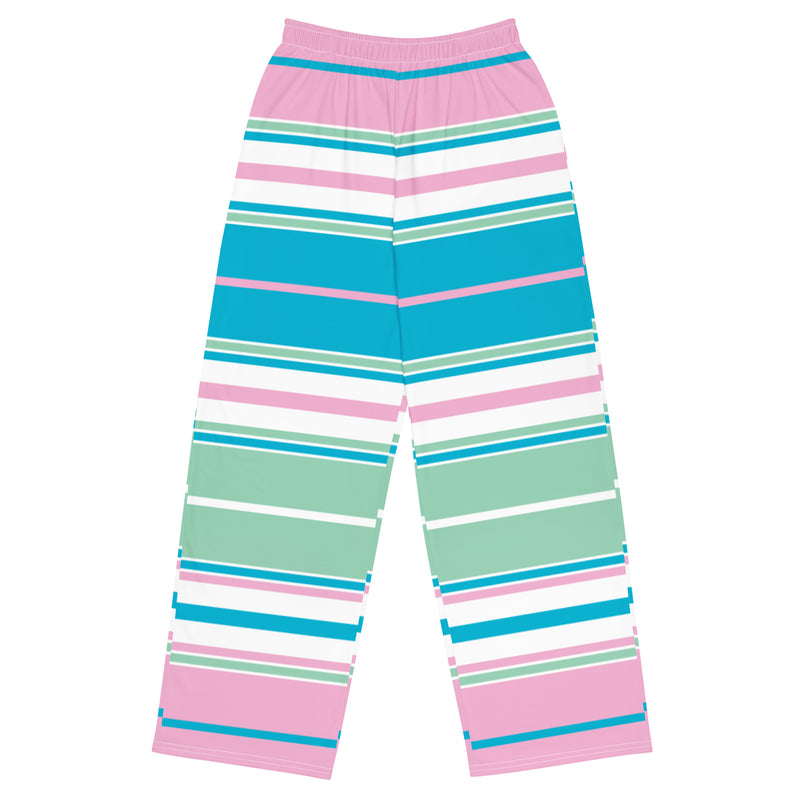 All-over print unisex wide-leg pants - Objet D'Art