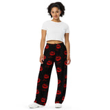 All-over print unisex wide-leg pants - Objet D'Art