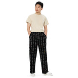 All-over print unisex wide-leg pants - Objet D'Art