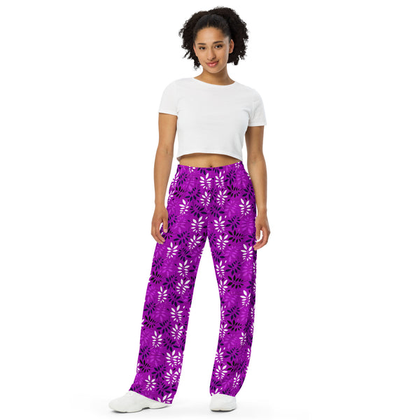 Amethyst Arbor unisex wide-leg pants - Objet D'Art