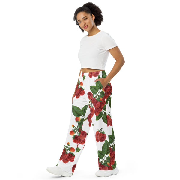 Colossal Raspberry unisex wide-leg pants - Objet D'Art