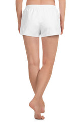 White Women's Athletic Short Shorts - Objet D'Art