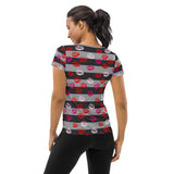 All-Over Print Women's Athletic T-shirt - Objet D'Art