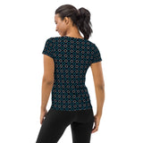All-Over Print Women's Athletic T-shirt - Objet D'Art