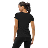 Gray Chocolate Women's Athletic T-shirt - Objet D'Art