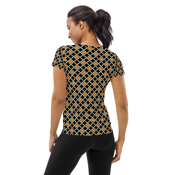 All-Over Print Women's Athletic T-shirt - Objet D'Art