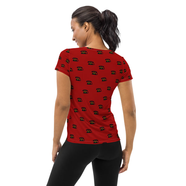 Phone Home Women's Athletic T-shirt - Objet D'Art