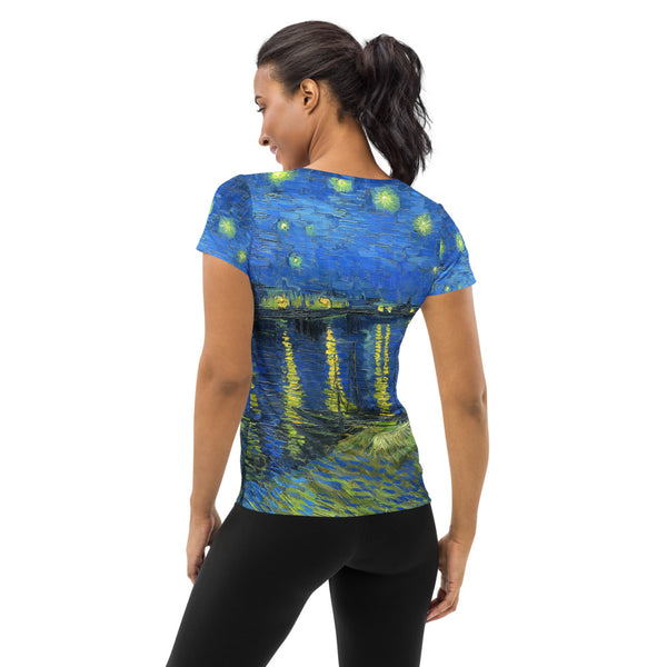 All-Over Print Women's Athletic T-shirt - Objet D'Art