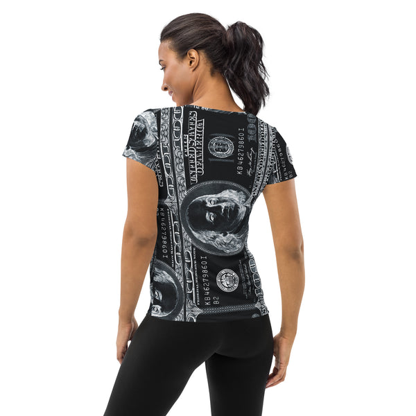 Benjamin Franklin Women's Athletic T-shirt - Objet D'Art
