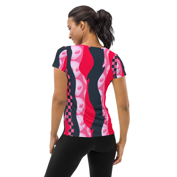 All-Over Print Women's Athletic T-shirt - Objet D'Art