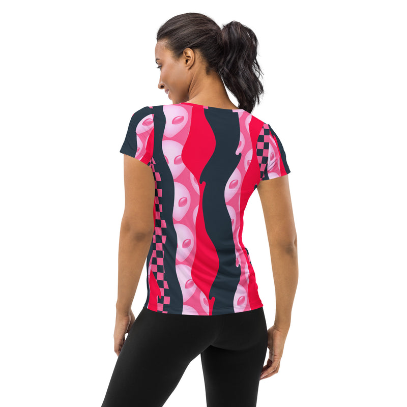 All-Over Print Women's Athletic T-shirt - Objet D'Art