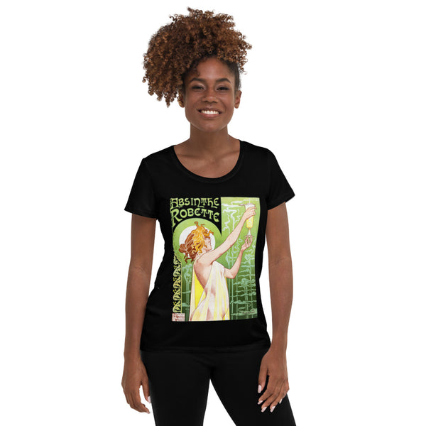 All-Over Print Women's Athletic T-shirt - Objet D'Art