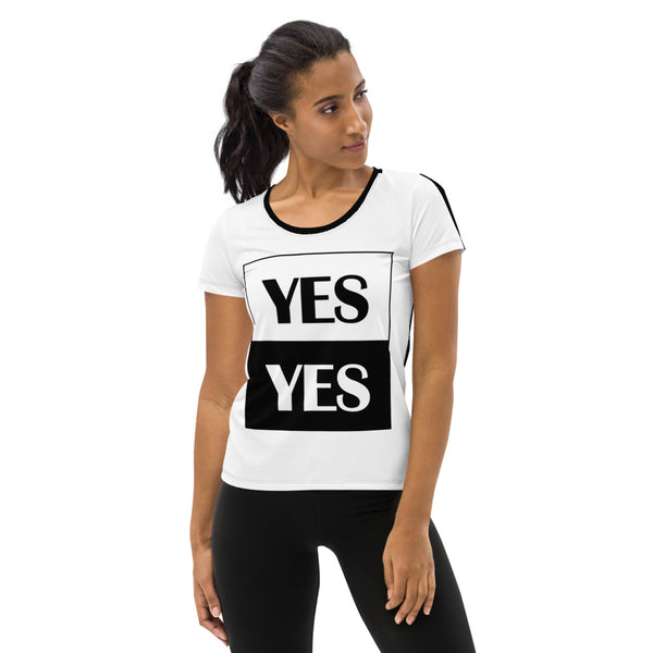 Affirmative Women's Athletic T-shirt - Objet D'Art