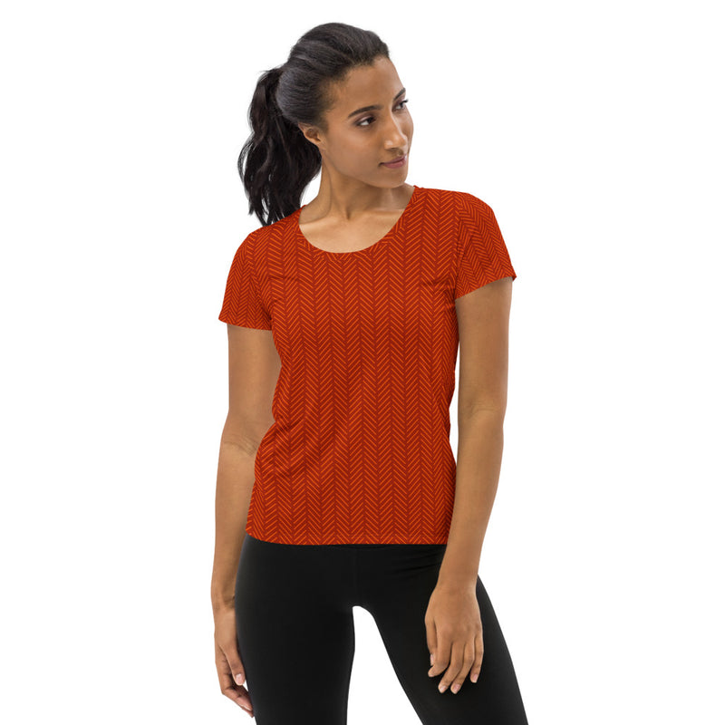 Autumn Angel Women's Athletic T-shirt - Objet D'Art