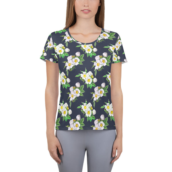 All-Over Print Women's Athletic T-shirt - Objet D'Art