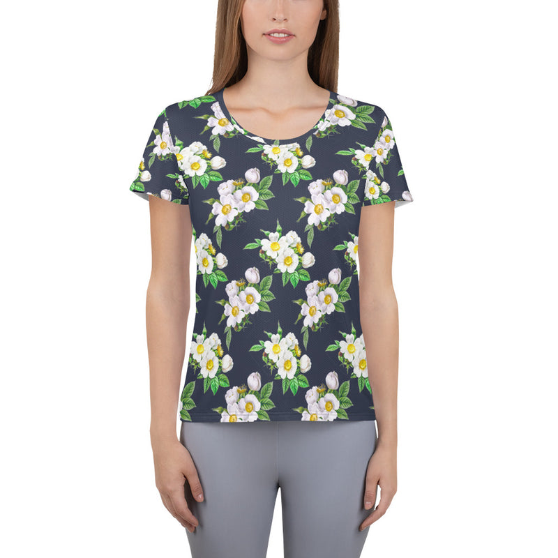 All-Over Print Women's Athletic T-shirt - Objet D'Art