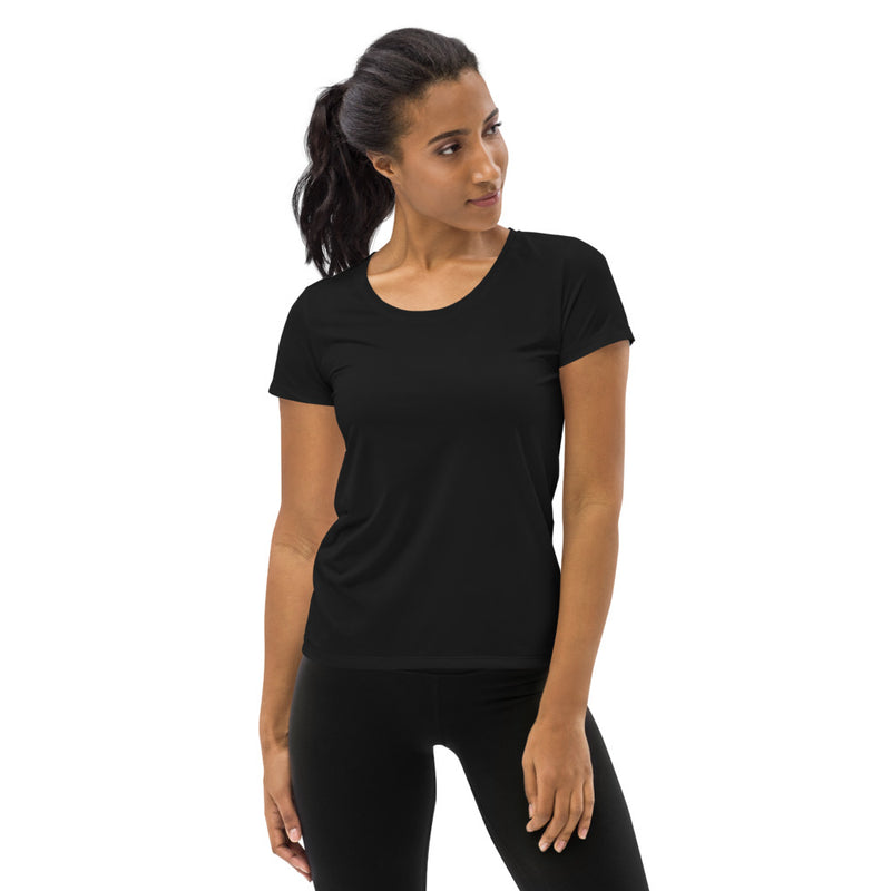 Gray Chocolate Women's Athletic T-shirt - Objet D'Art