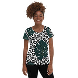 All-Over Print Women's Athletic T-shirt - Objet D'Art
