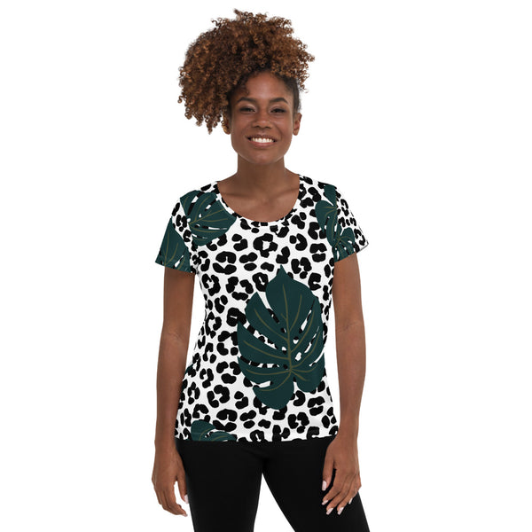 All-Over Print Women's Athletic T-shirt - Objet D'Art