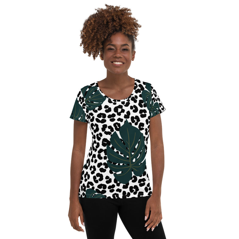 All-Over Print Women's Athletic T-shirt - Objet D'Art