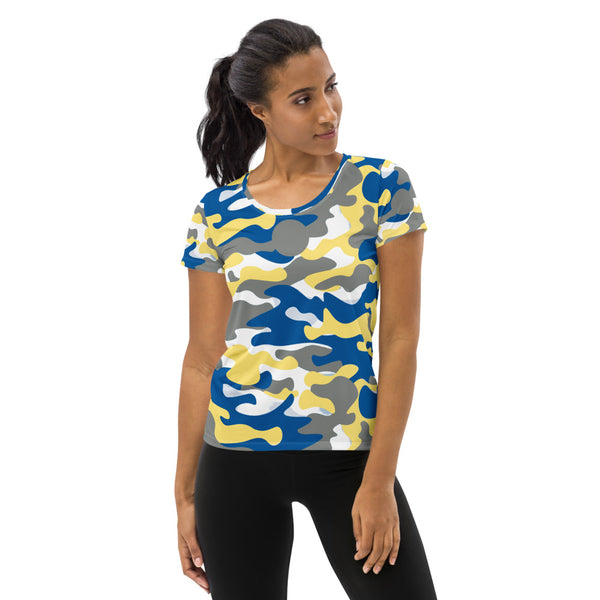 All-Over Print Women's Athletic T-shirt - Objet D'Art