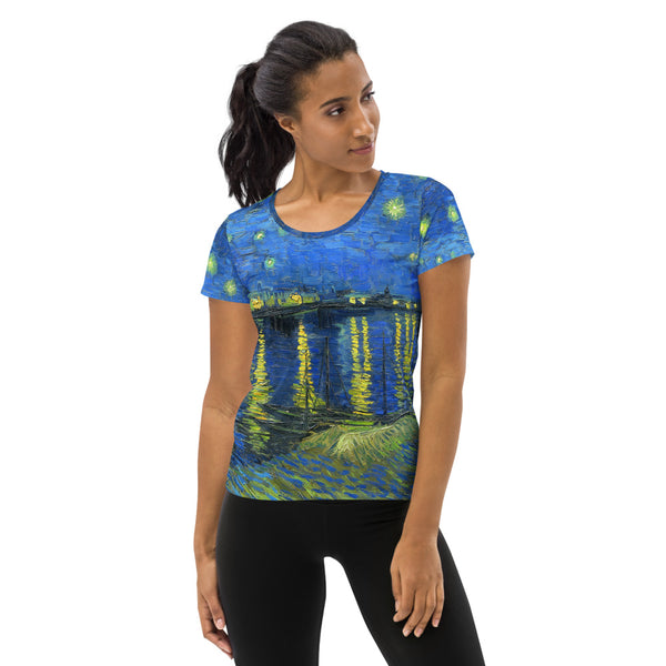 All-Over Print Women's Athletic T-shirt - Objet D'Art
