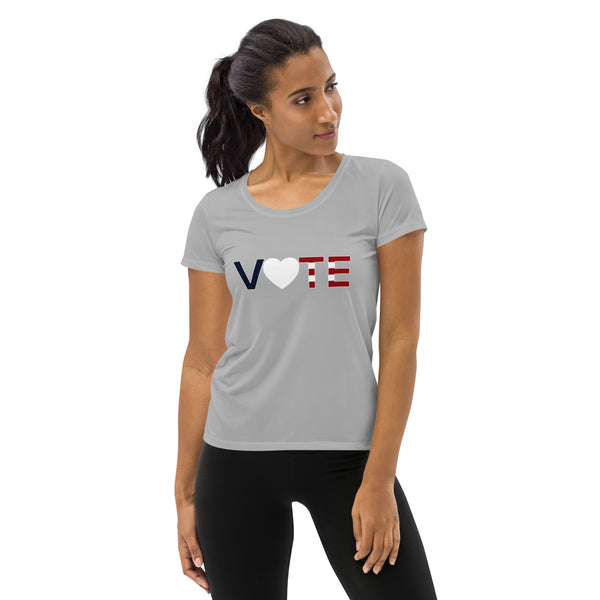 Vote Americana Style Women's Athletic T-shirt - Objet D'Art