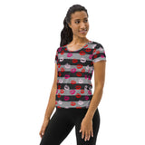 All-Over Print Women's Athletic T-shirt - Objet D'Art