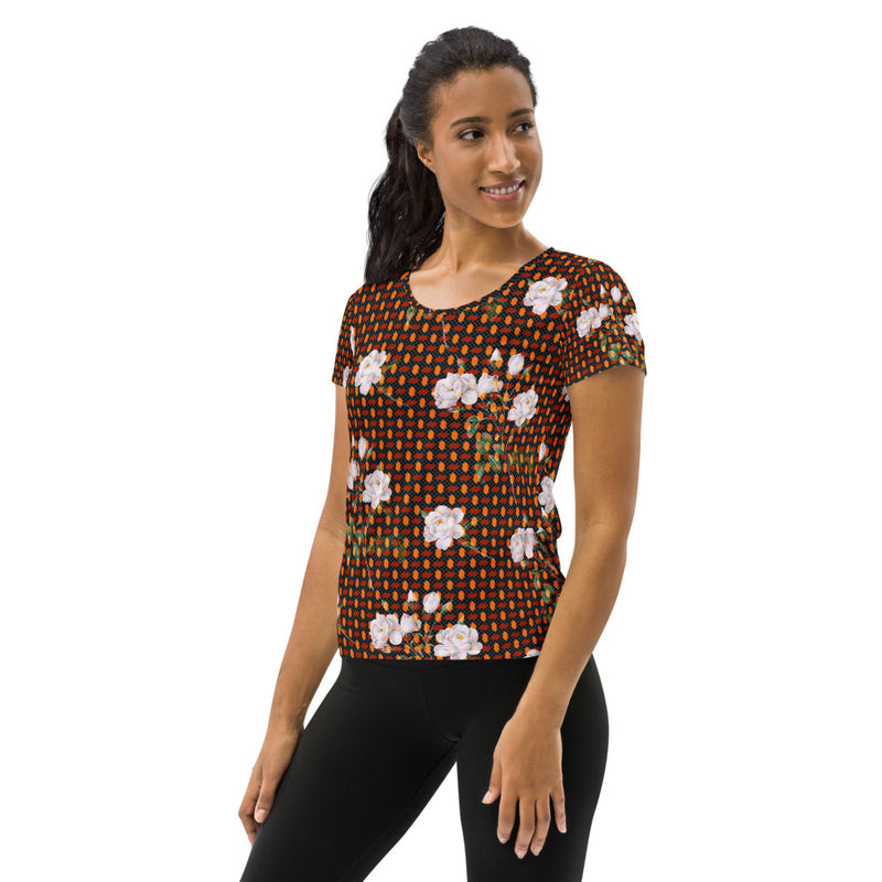 All-Over Print Women's Athletic T-shirt - Objet D'Art