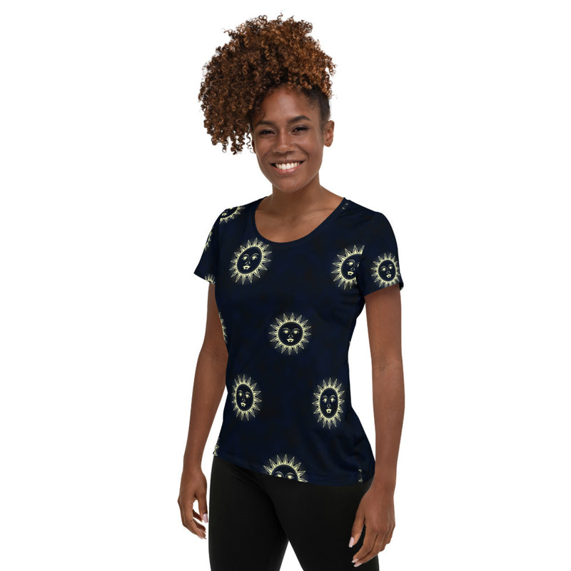 All-Over Print Women's Athletic T-shirt - Objet D'Art
