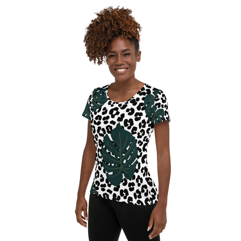 All-Over Print Women's Athletic T-shirt - Objet D'Art