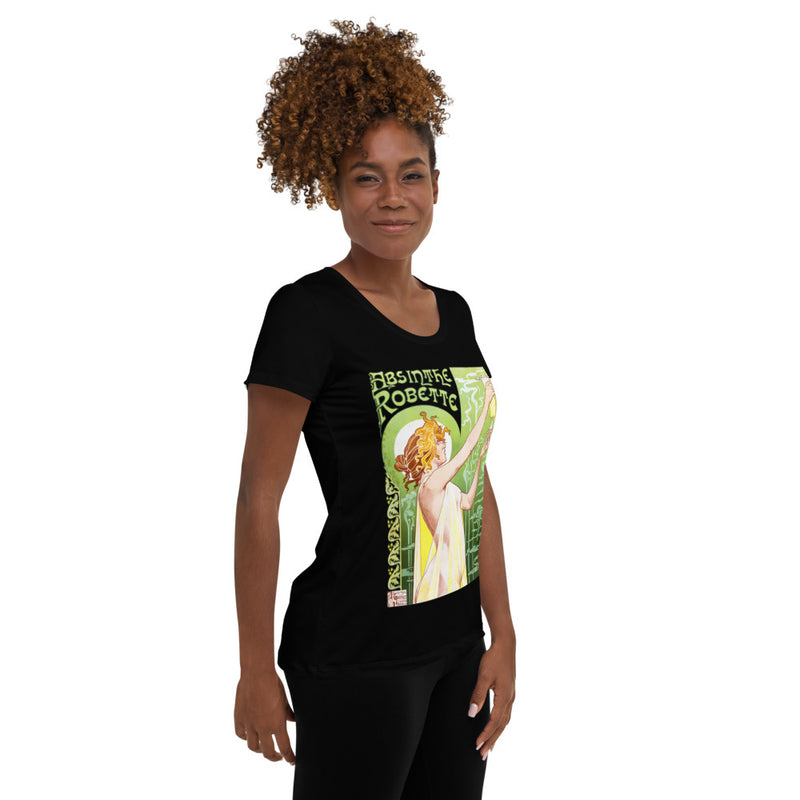 All-Over Print Women's Athletic T-shirt - Objet D'Art