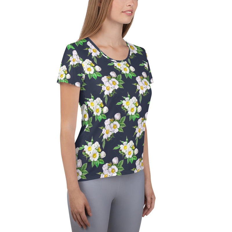 All-Over Print Women's Athletic T-shirt - Objet D'Art