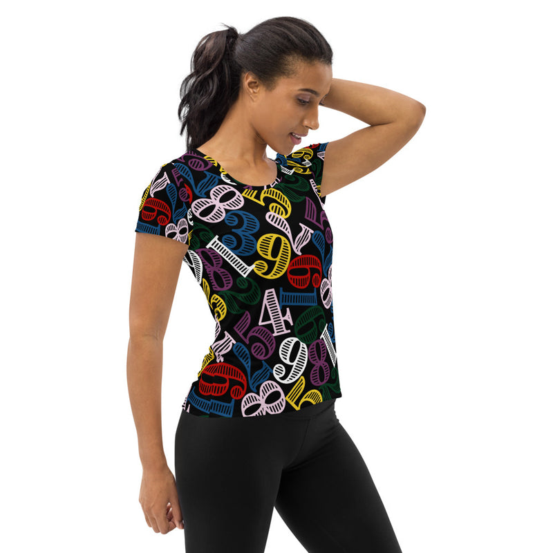 All-Over Print Women's Athletic T-shirt - Objet D'Art
