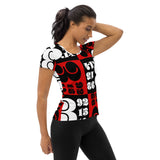Pi Print Women's Athletic T-shirt - Objet D'Art