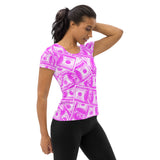 In the Pink Women's Athletic T-shirt - Objet D'Art