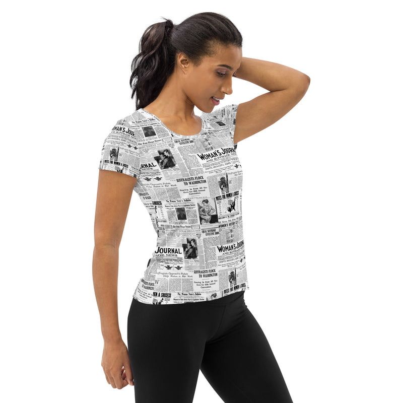 Women's Suffrage Women's Athletic T-shirt - Objet D'Art