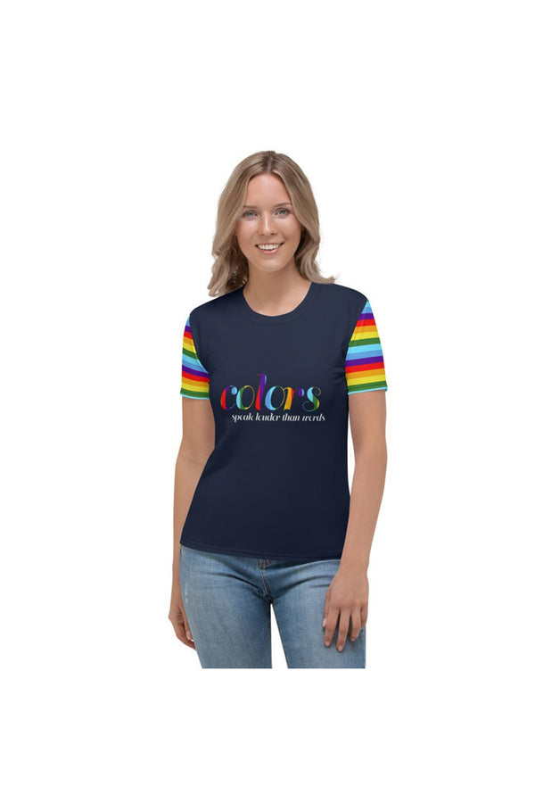 Colors Speak Women's T-shirt - Objet D'Art