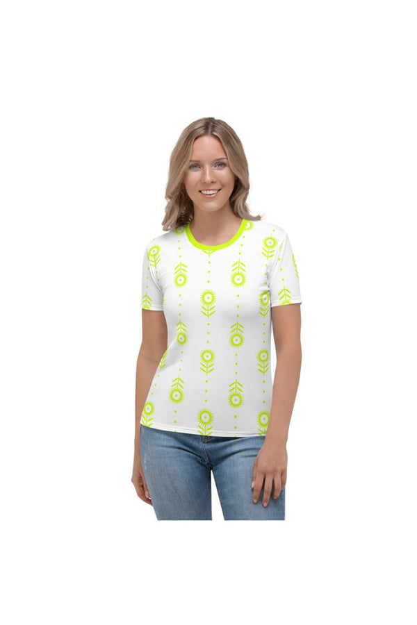 Neon Florals Women's T-shirt - Objet D'Art