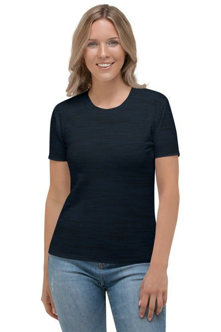 Dark Blue Fibers Women's T-shirt - Objet D'Art