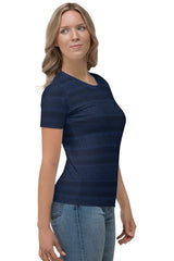 Arabesque Blue Women's T-shirt - Objet D'Art