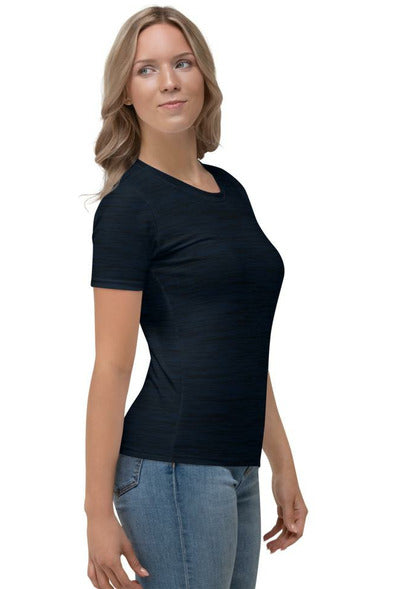 Dark Blue Fibers Women's T-shirt - Objet D'Art