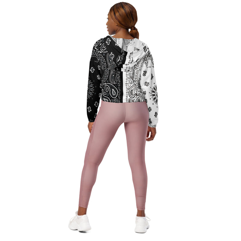 Bandana Art Women’s cropped windbreaker - Objet D'Art