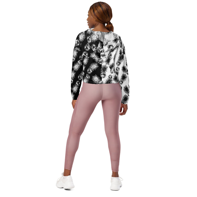 Bauhaus Pineapples Women’s cropped windbreaker - Objet D'Art